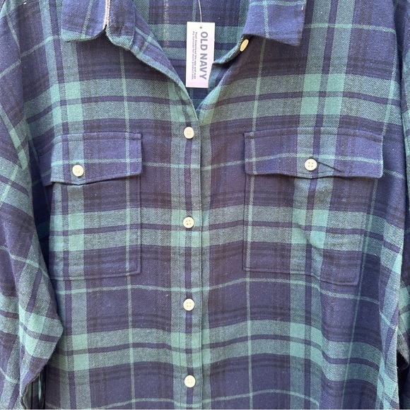 NWT Old Navy The Boyfriend Button Down Shirt Sz XL - Picture 2 of 8